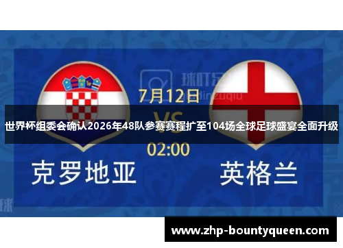 世界杯组委会确认2026年48队参赛赛程扩至104场全球足球盛宴全面升级 世界杯组委会确认2026年48队参赛赛程扩至104场全球足球盛宴全面升级